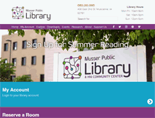 Tablet Screenshot of musserpubliclibrary.org